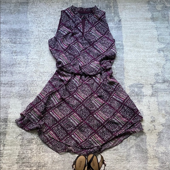 White House Black Market print dress - Picture 2 of 2